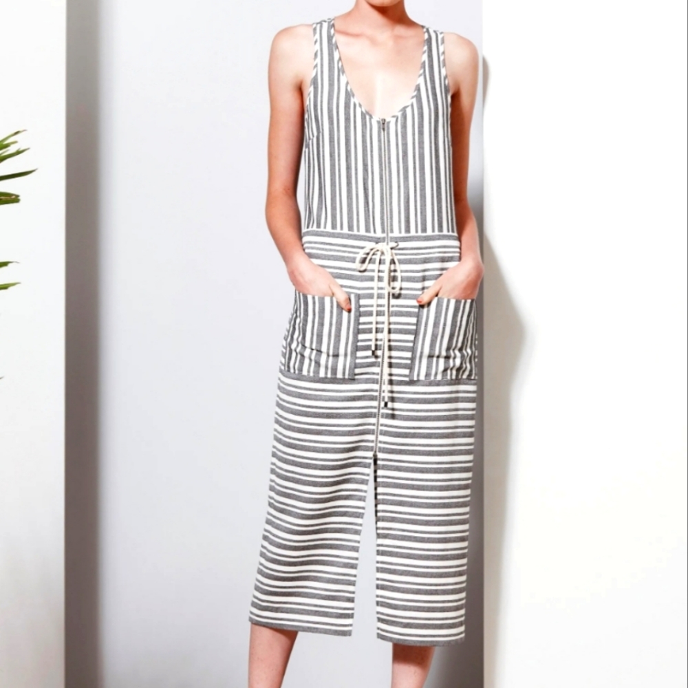 Veronica Beard Harbor Striped Racerback Dress Size 6